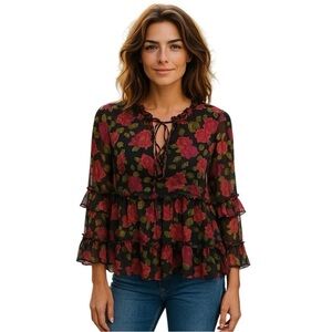 NWT American Eagle Outfitters Top Flowers Small